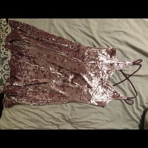 Crushed velvet holiday dress